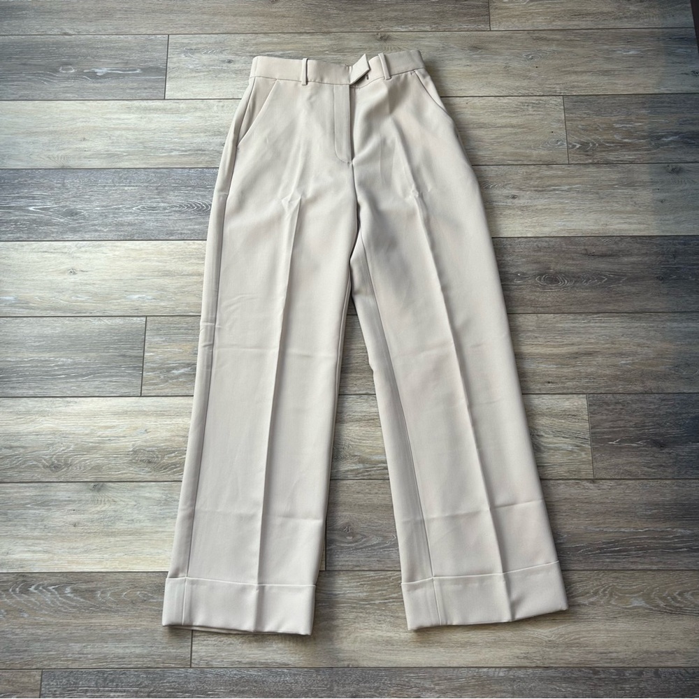 NWOT Abercrombie & Fitch Cream Wide Leg Pants